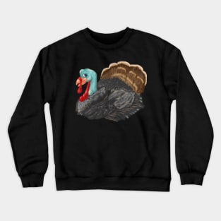 Gobbles the Turkey - Digital Illustration Crewneck Sweatshirt